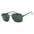 Hugo Boss Green Lens Matte Ruthenium Black Sunglasses One Size